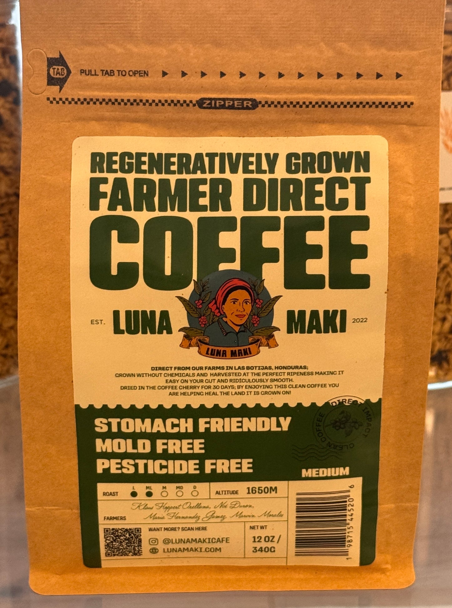 Luna Maki Single-Origin Clean Coffee [Ground]