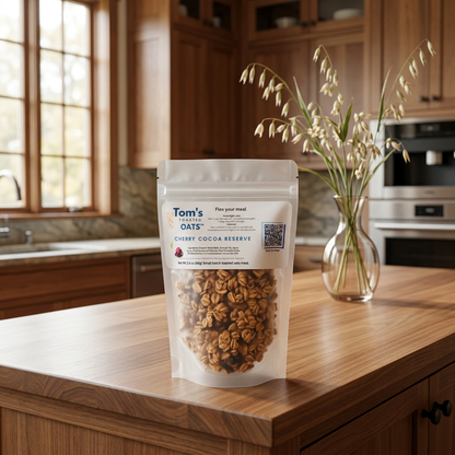 Five-ounce Performance Blend pouch with Craftsman kitchen background