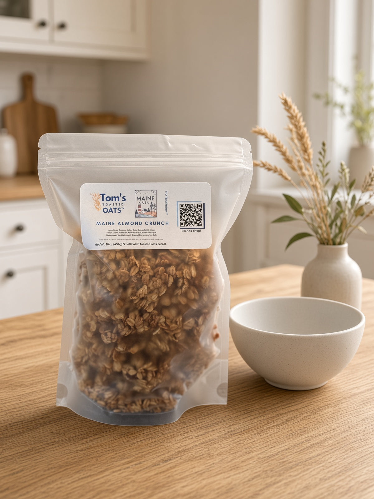16 oz. Maine Almond Crunch -Family-size- [Without Dried Fruit]